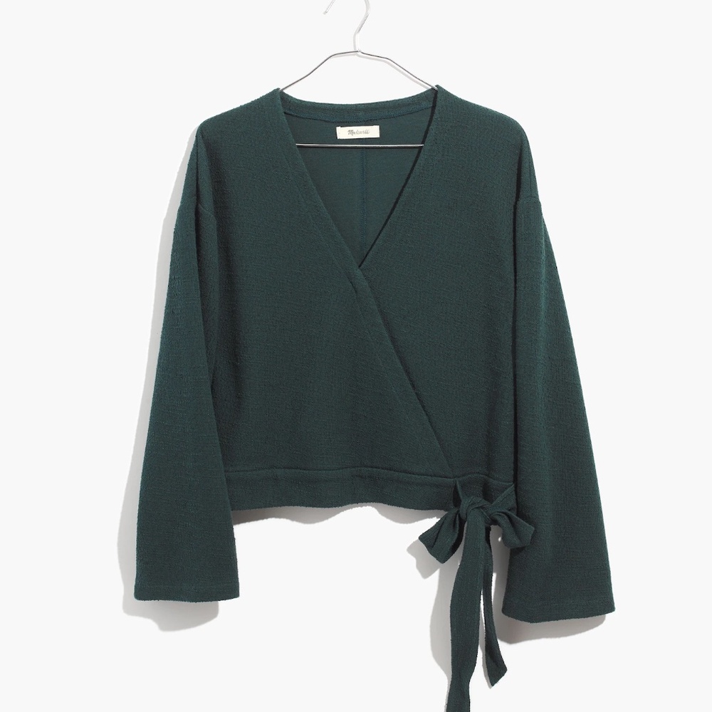 Madewell Texture & Thread Wrap Top